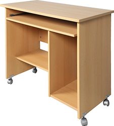 GERMANIA DIE MÖBELMACHER Mesa para Ordenador, Engineered Wood, Beech Replica, 90 x 72 x 48cm