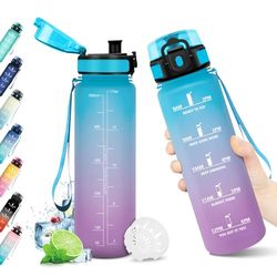 Gourde Sport 500ml, Bouteille d'eau avec Filtre, Bouteille sans BPA, Gourde Réutilisable, Étanche, Gourde Enfant pour l'école, Bureau, Sport, Yoga, Fitness, Randonnée et Activités en Plein Air