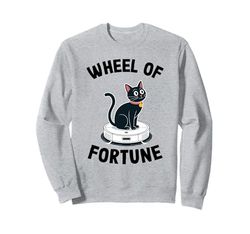 Wheel Of Fortune Cat Joke Robot Vacuum Cleaner Cat Sweatshirt