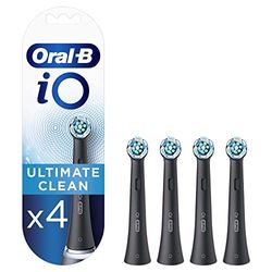 Oral B vervangende borstelkoppen iO Ultimate Clean zwart, 4 stuks