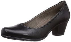 Jana 22404 dames pumps, Zwart zwart uni, 41 EU Breed