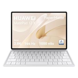 HUAWEI MatePad 12 X PaperMatte WiFi Tablettes, Écran PaperMatte de 12 Pouces, 144 Hz taux de rafraîchissement Auto-adaptatif, 1000 nits,12Go+256Go, Clavier NearLink, 10100 mAh Batterie, Blanc