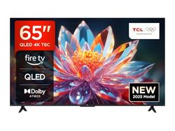 TCL 65T6C 65" QLED TV 4K HDR, FireTV (SmartTV con Dolby Vision e Atmos, HDR10+, Premi e Chiedi ad Alexa)
