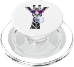 Jirafa divertida jirafa burbuja jirafa gafas jirafa PopSockets PopGrip para MagSafe