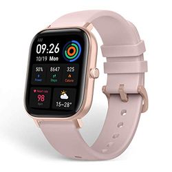 Amazfit GTS Smartwatch, sporthorloge, 14 dagen, batterijduur, GPS-batterij + Glonass, BioTracker PPG, hartslag, 5 ATM, Bluetooth 5.0, iOS en Android (roze)