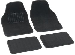 Bottari 14080 Set Tappeti Auto Soft in Soffice Moquette, Universali, Nero