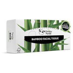 The Cheeky Panda Caixa de lenços de papel de 3 camadas | 80 x lenços faciais de bambu, 100 % bambu FSC | extra macio
