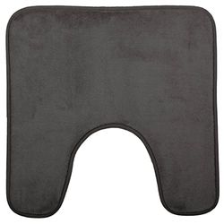 5 five simply smart 5FIVE Tapis Contour DE WC A MEMOIRE DE Forme 48X48 (Gris)