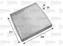 VALEO 715692 Filtro de ar de habitáculo ESSENTIAL Filtro de partículas (pólen), proteção contra pólen, pó e bactérias