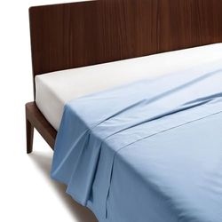 GUZZINI Classic - lakan för mellanstor säng bomull 180 x 280 100% Percale certifierad OekoTex fräsch och andas, mellanstor platt lakan för slitstarka mjuka sängkläder