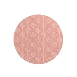 Questo Casa, Ronde digitaal bedrukte muismat, antislip onderkant, voor kantoor en thuis, diameter: 22 cm