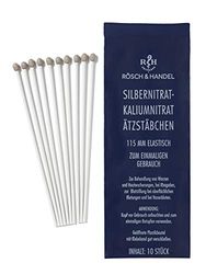 SILVERIN CAUSTIC Sticks Silver Nitrate Pencils 10 pcs. 4,5" Flexible