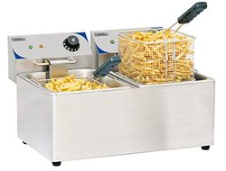 Casselin CFE82 - Friggitrice elettrica 2 x 8 litri
