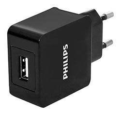 Philips DLP2309/12 mobiltelefonladdare inomhus svart - mobiltelefonladdare (inomhus, nät, 5 V, 2,1 A, svart)