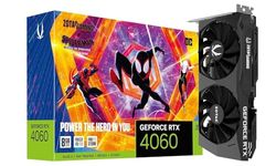 ZOTAC GAMING GeForce RTX 4060 8GB OC Spider-Man: Across the Spider-Verse Inspired Graphics Card Bundle, ZT-D40600P-10SMP