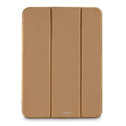 Hama Velvet Coque pour Apple iPad 10,9" (22) - Housse Fonction Chevalet, Protection Fermeture Magnétique, Tissus Velour - Marron Sable