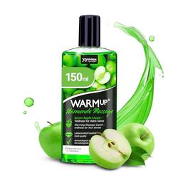 JOYDIVISION WARMup olio per massaggi alla mela verde 150 ml I Olio da massaggi con effetto riscaldante I Olio da massaggio al profumo e gusto di mela I Oli massaggi per coppie I Riscaldante