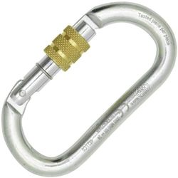 Kong Mosquetão oval de aço, polido, 106,5 mm