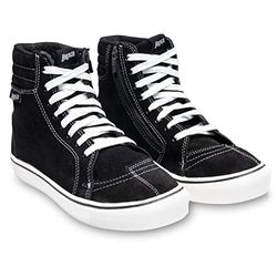 BROGER Mixte Bottes California en Cuir Motard, Noir/Blanc, 44 EU
