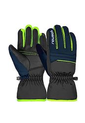 Reusch Alan Junior-Guanti da Bambino Caldi, Antivento, Extra Traspiranti, Unisex Gioventù, Nero, Blu, Verde, 5