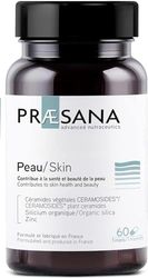 Praesana - Piel - Salud y belleza de la piel - Complemento alimenticio - 2 cápsulas/día - Programa de 30 días - Fabricación y formulación francesas