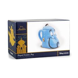 Disney Aladdin Shaped Mug with Lid - Genie - Office Mug - Latte Mug Gifts - 3D Mug, Blue