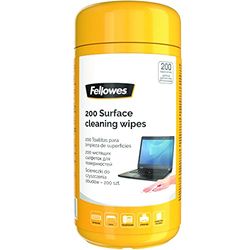 Fellowes Performance 200 Surface Cleaning Wipes Tub for Home and Office - Multi surface Wipes - Multi-pack of 6 - Amazon Exclusive