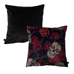 Chic Home sammet kuddfodral SKULL CHIC 45 x 45 cm