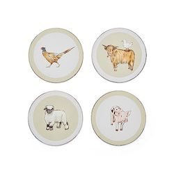 Cooksmart Pack of 4 Drink Coasters | British Designed Eco Cork Drinks Coasters For Modern Homes | Coasters For Drinks For All Types of Cups & Mugs - Buttercup Farm