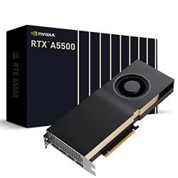 PNY NVIDIA RTX A5500 professionellt grafikkort 24 GB GDDR6 PCI Express 4.0 x 16, dubbla fack, 4X DisplayPort, 8K-support, ultralätt aktiv fläkt, 13659239000