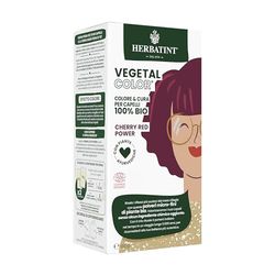 Herbatint Vegetal Color - Coloration végétale 100% naturelle et bio CHERRY RED POWER - Cerise 100 gr