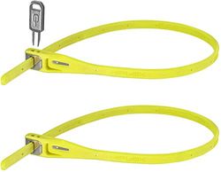 Hiplok Z Lok Twin Pack Flange de segurança multifuncional, unissexo - adulto, lime, tamanho único