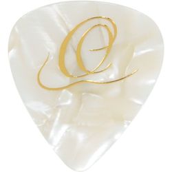 Ortega tunga plektrum - vit pärla (paket med 10)