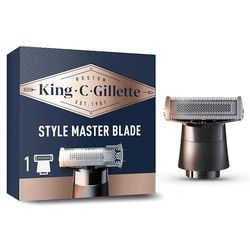 King C. Gillette Style Master Razor Blades Men, One 4-Directional Metal Razor Blade Refill, Compatible with Style Master Cordless Stubble Trimmer