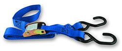 Chapuis GAB12 riem, polypropyleen, voor motorfiets, met klauwhaak, maximale bedrijfsspanning, blauw, 2 m/25 mm, 2-delige set