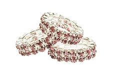 Hkm 4000315724826 Hkm Lot de 5 caoutchoucs de Poulet cristallin 3800 Rose