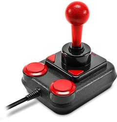 Speedlink COMPETITION PRO EXTRA USB Joystick – Cyfrowy dżojstik z DirectInput i mikroprzełącznikiem, kolor czarno-czerwony
