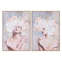 CUADRO LIENZO PS 70X3,5X100 CHICA FLORES 2 SURT.
