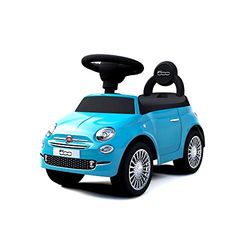 TURBO CHALLENGE - Fiat 500 - Loopauto - 119095 - Vrijloopwielen - Blauw - Max 25 kg - Plastic - Batterijen niet inbegrepen - Kinder speelgoed - Cadeau - Vanaf 12 maanden