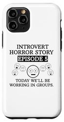 Carcasa para iPhone 11 Pro Introvert Horror Story Working In Groups Antisocial Student