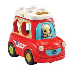 VTech - Mi Coche De Figuras | Juguete para bebé +12 Meses | Vehículo Interactivo con encajables | Más de 60 Canciones, melodías, Frases y Sonidos | Versión ESP | Multicolor