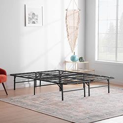 Linenspa Metalen bed met lattenbodem, opklapbed, 33 cm opbergruimte onder bedframe, montage in 5 minuten, bed 160 x 200 cm