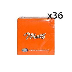 Set 36 Soft Flower Orange 33 x 33 30 stuks servetten accessoires voor de tafel