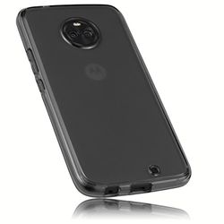 Mumbi hoezen voor Motorola Moto X4, TPU Case Motorola Moto X4 rubber hoezen cases accessoires siliconen hoezen slim beschermhoes, Moto G 3, transp. zwart