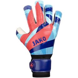 JAKO Guanti da portiere unisex River Basic RC Protection, Navy/SkyBlue/Coral, 5