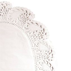 Garcia de pou Dentelle Ovale Ajourée 27X18 Cm Blanc Litos - 12000 unités