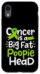 Carcasa para iPhone XR Quimioterapia de cabeza de Poopie de conciencia del cáncer de linfoma no Hodgkin