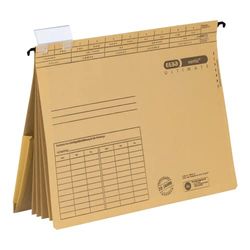 Hameline Ultimate - Carpeta colgante (paquete de 5 unidades), marrón