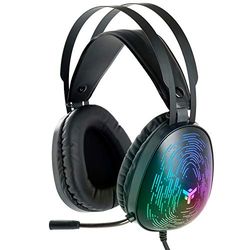 Itek Gaming Headset H420 - gaming headset met flexibele microfoon - gaming headset met volumeregeling, ruisonderdrukking, led-kleuren geschikt voor pc en console