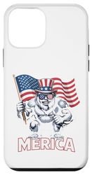 Bigfoot Merica American Flag Patriotic 4th Of July Case for iPhone 12 mini